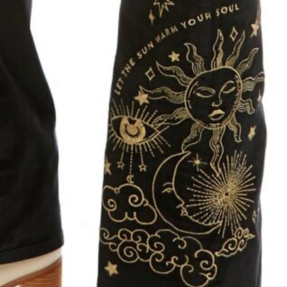 **HP**Nwt Johnny Was Luna Embroidered Velvet Jeans - Picture 3 of 14